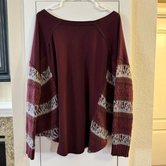 Free People Angel French Terry Panel Sweater - Picture 7 of 8